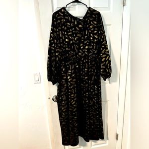 Beautiful golden leaf dress
